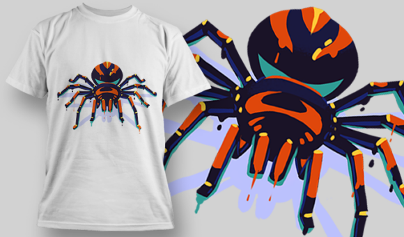 Tarantula | T Shirt Design Template 3951 1