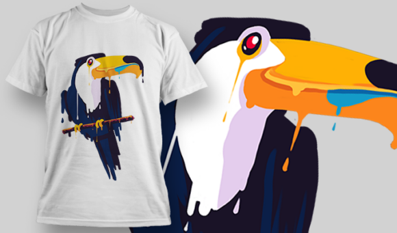 Toucan | T Shirt Design Template 3953 1
