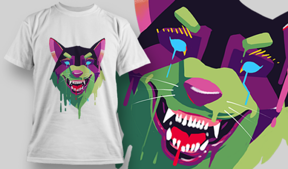 Wolf | T Shirt Design Template 3954 1