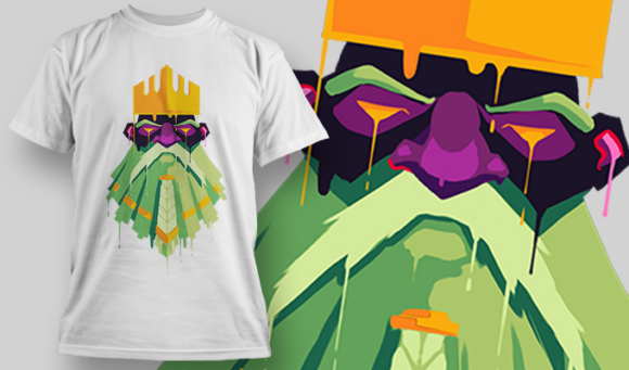 Dwarf King | T Shirt Design Template 3968 1