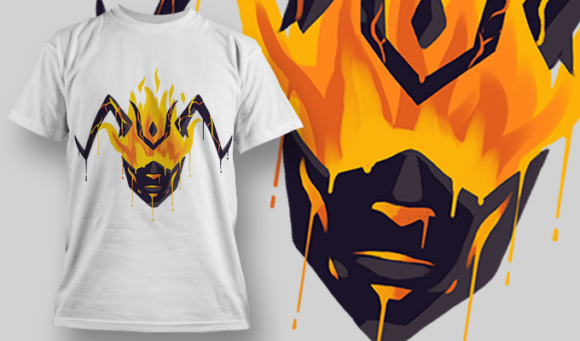 Flame Atronach | T Shirt Design Template 3970 1