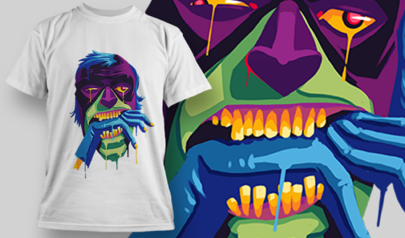 Ghoul | T Shirt Design Template 3972 1