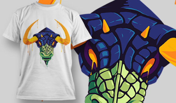 Gorgon | T Shirt Design Template 3975 1