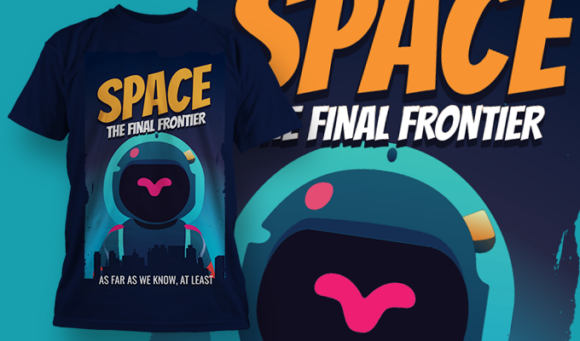 Space The Final Frontier | T-Shirt Design Template 4057 1