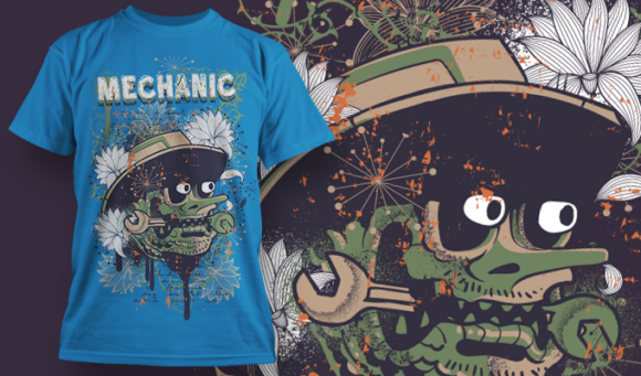 Mechanic | T-Shirt Design Template 4048 1