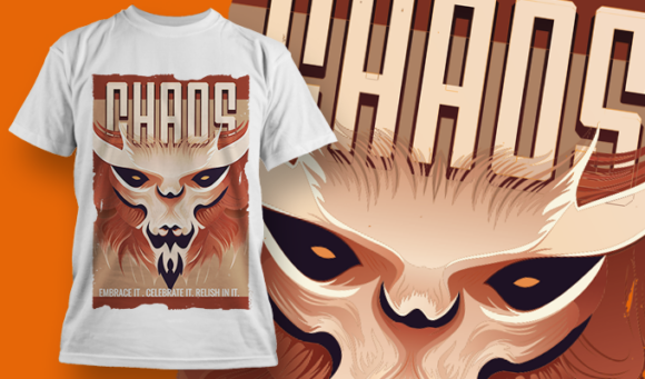 Chaos | T-Shirt Design Template 4060 1