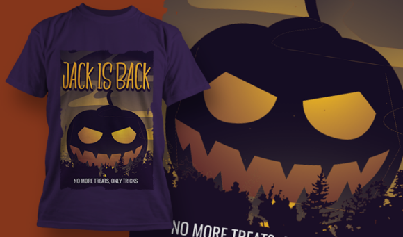 Happy Halloween | T-Shirt Design Template 4067 1
