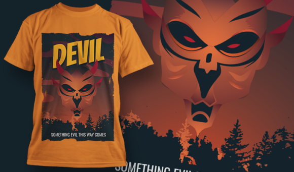 The Devil | T-Shirt Design Template 4071 1