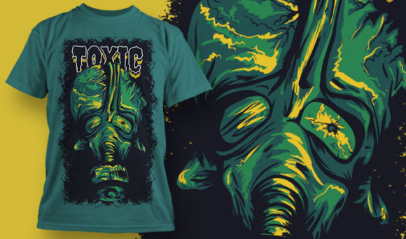 Toxic | T-Shirt Design Template 4095 1