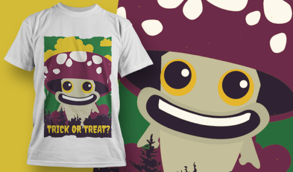 Trick Or Treat | T-Shirt Design Template 4099 1