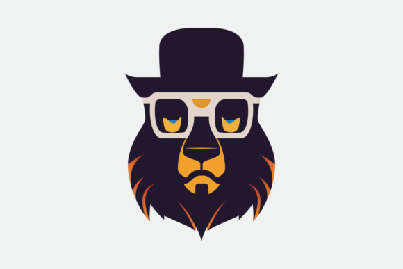 Lion With Bowler Hat And Sunglasses 1