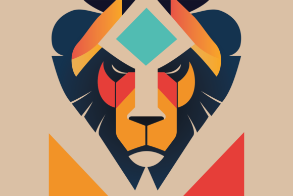 Colorful Lion 1