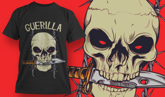 Guerilla | T-Shirt Design Template 4104 1