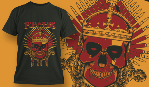 Pirates | T-Shirt Design Template 4112 1