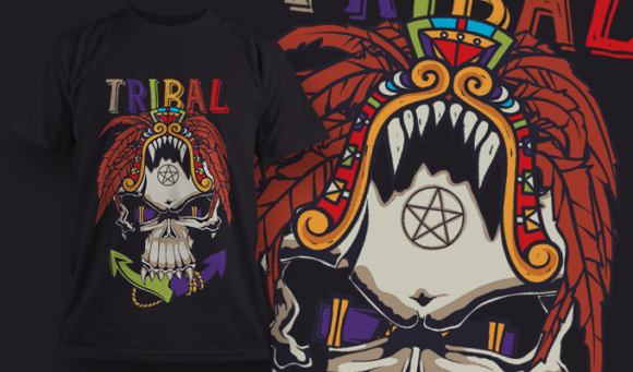 Tribal | T-Shirt Design Template 4116 1