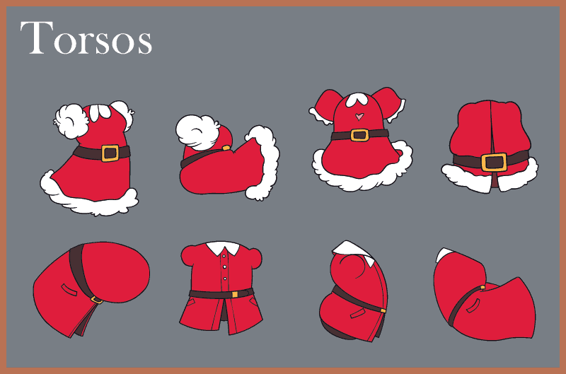Retro Holiday Character Creator Kit 30
