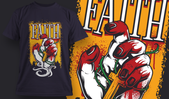 Faith | T-Shirt Design Template 4122 1