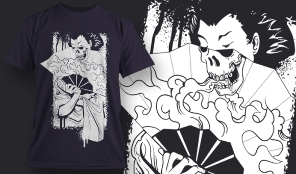 Geisha | T-Shirt Design Template 4125 1