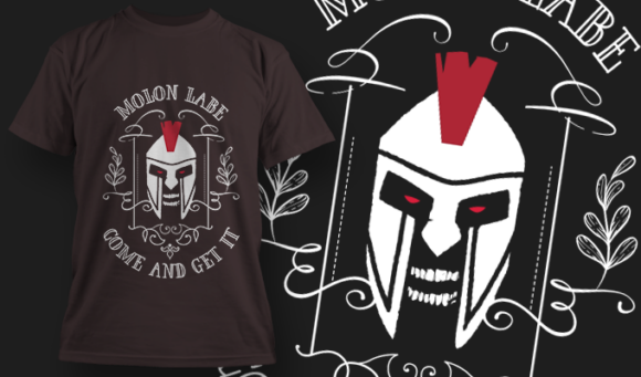MOLON LABE | T-Shirt Design Template 4132 1