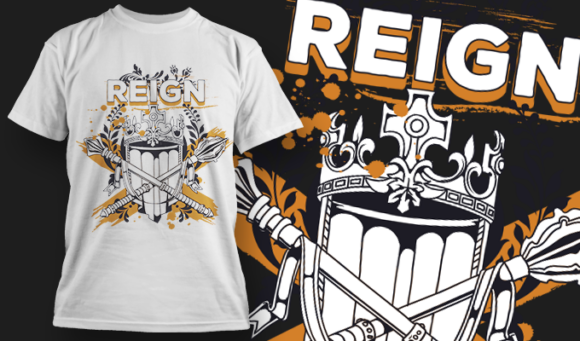 Reign | T-Shirt Design Template 4133 1
