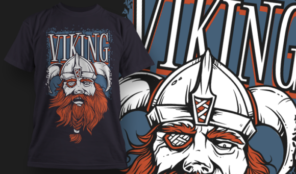 Viking | T-Shirt Design Template 4142 1