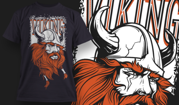 Viking | T-Shirt Design Template 4143 1