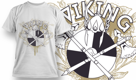 Viking | T-Shirt Design Template 4141 1