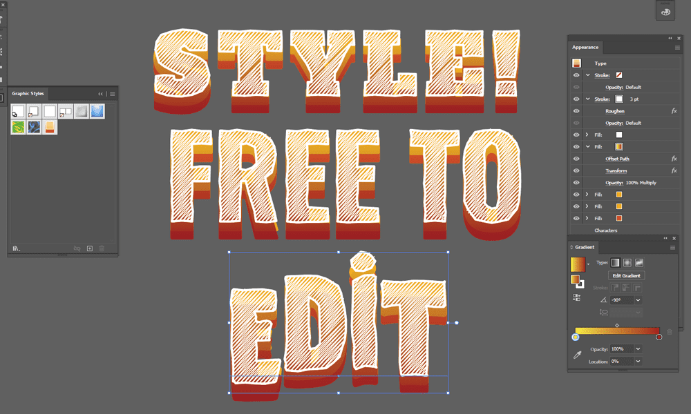 EZ Tip: How To Add Style To Your Text With Adobe Illustrator 47