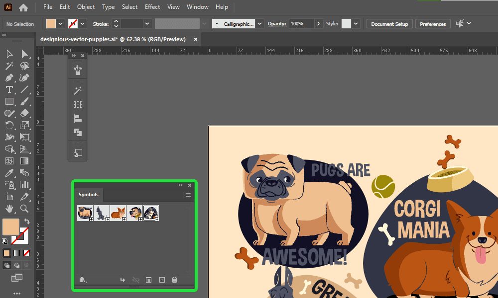 EZ Tip:  How to Use The Symbols Panel To Store Your Favorite Vector Art 15