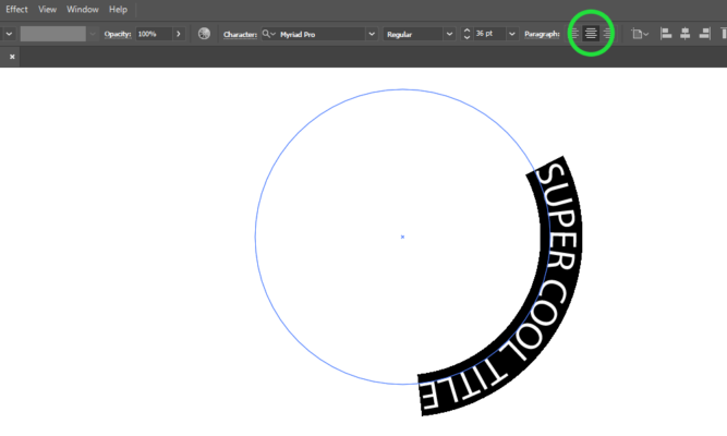 EZ Tip: How to (properly) write text on a circle in Adobe Illustrator ...