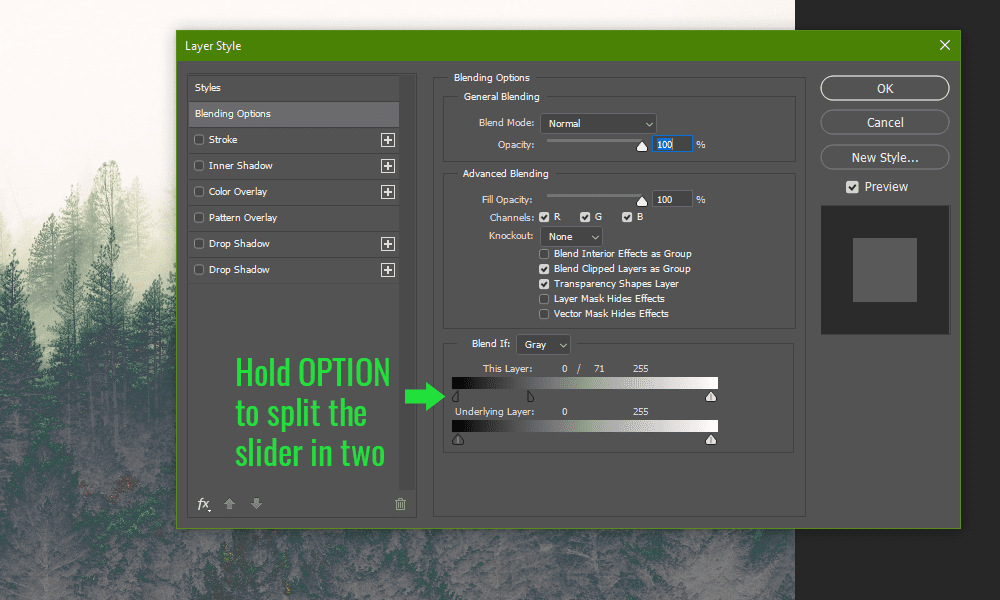 EZ Tip:  How To Use The "Blendif" Feature In Photoshop 9