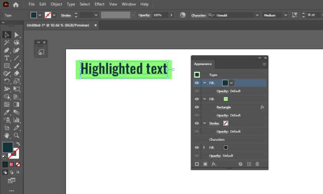 EZ Tip: How to add highlight color to text in Adobe Illustrator ...