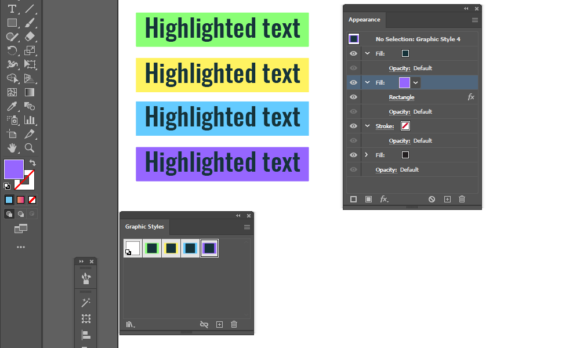 EZ Tip: How to add highlight color to text in Adobe Illustrator ...