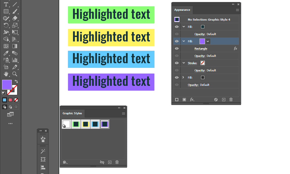 EZ Tip: How to add highlight color to text in Adobe Illustrator 19