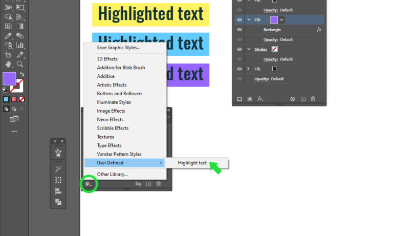 EZ Tip: How to add highlight color to text in Adobe Illustrator ...